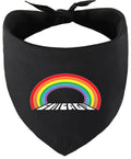 Chicago Rainbow Pet Bandana Black