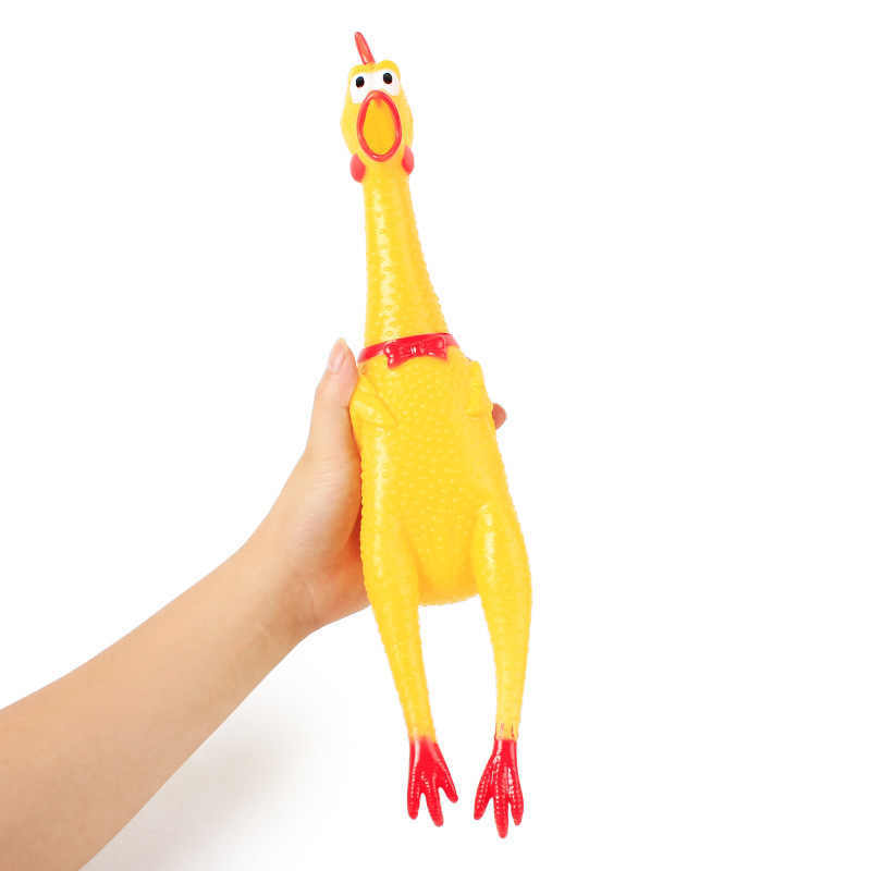 Screaming Chicken Pet Toy Venting Screaming Creative Prank 39cm