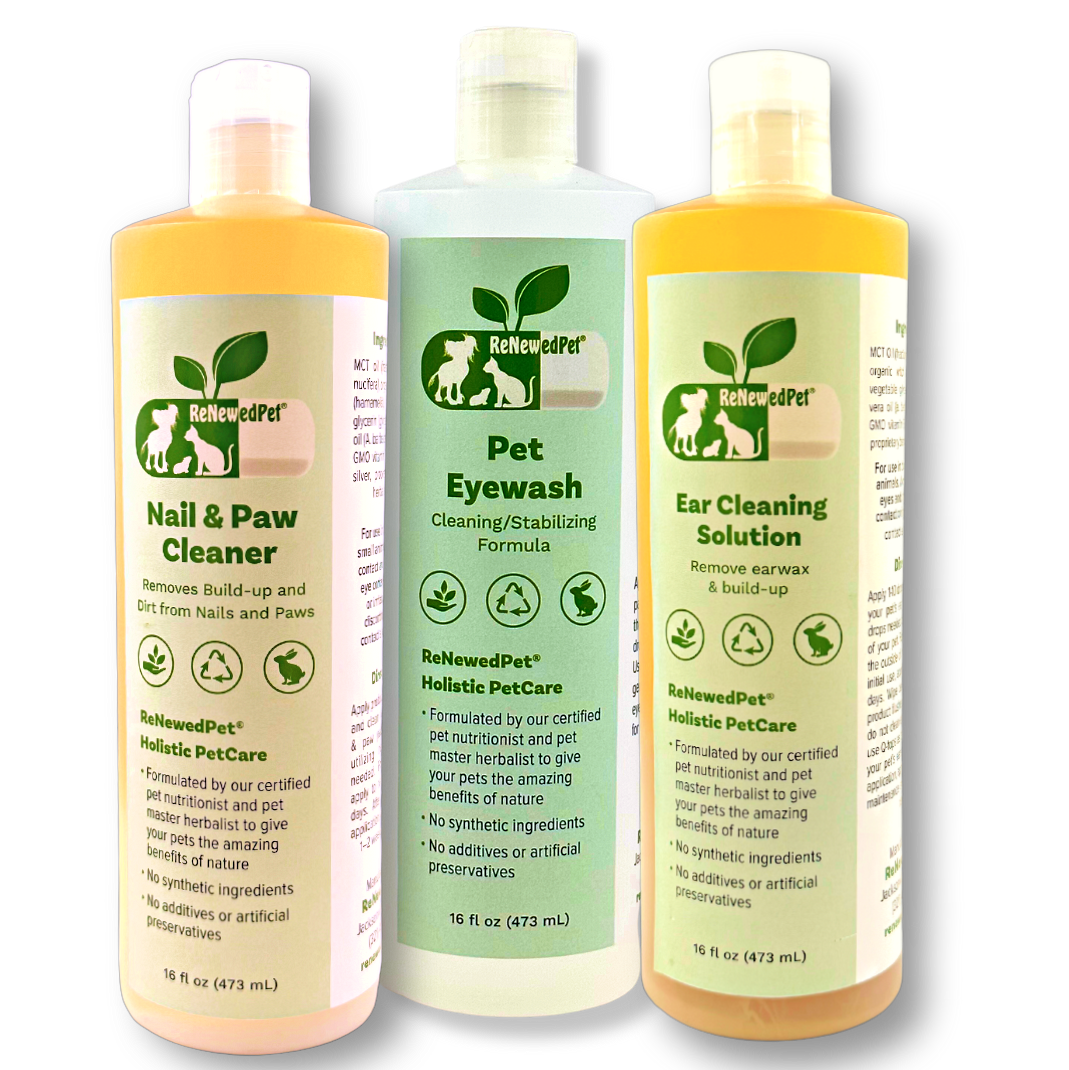4-ALL PETS EAR, NAIL & EYEWASH KIT 16 OZ. KIT ($6.89 oz.) NO COTTON PADS