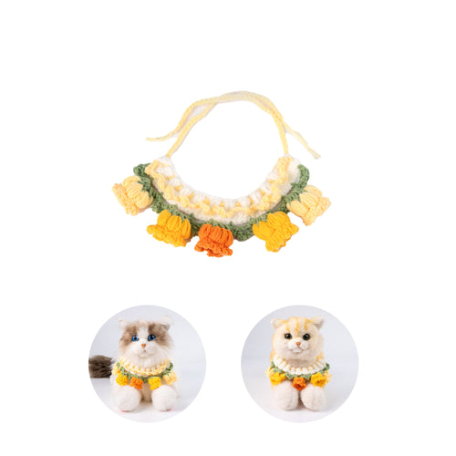 Bellflower Scarf-Yellow for Cat Dog & Pet
