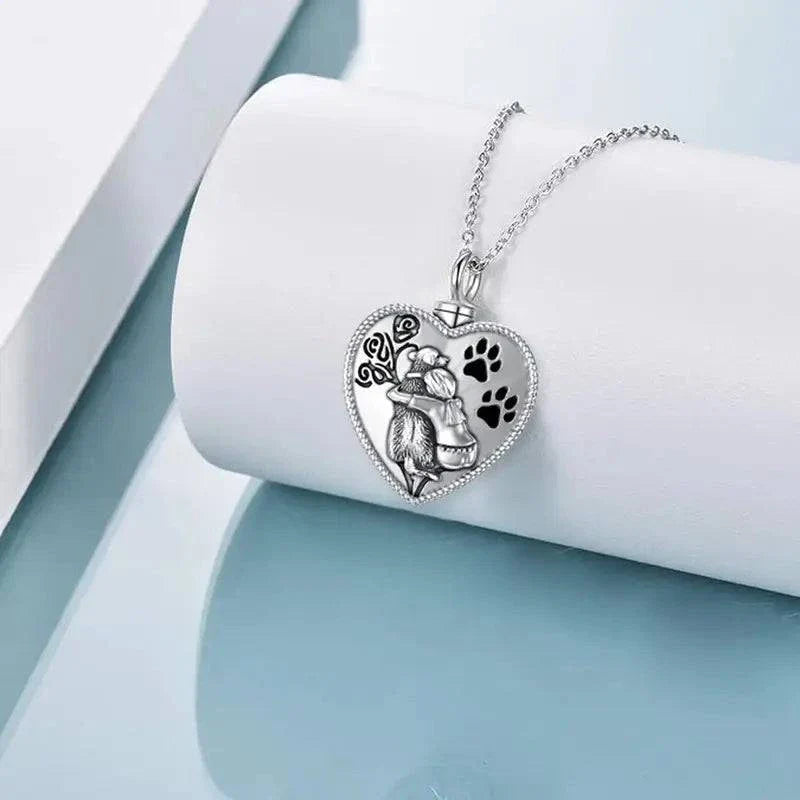 Pet Mans Best Friend Cremation Necklace Pendant