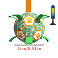 Interactive Pet Football Toys With Grab Tabs Dog Bite Chew Balls Pets Accessories Puppy Outdoor Training Soccer 5.91-7.48in Small