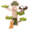 Wall-Mounted Cat Tower Cat Wall Shelves Furniture with Bed-Green Default Title