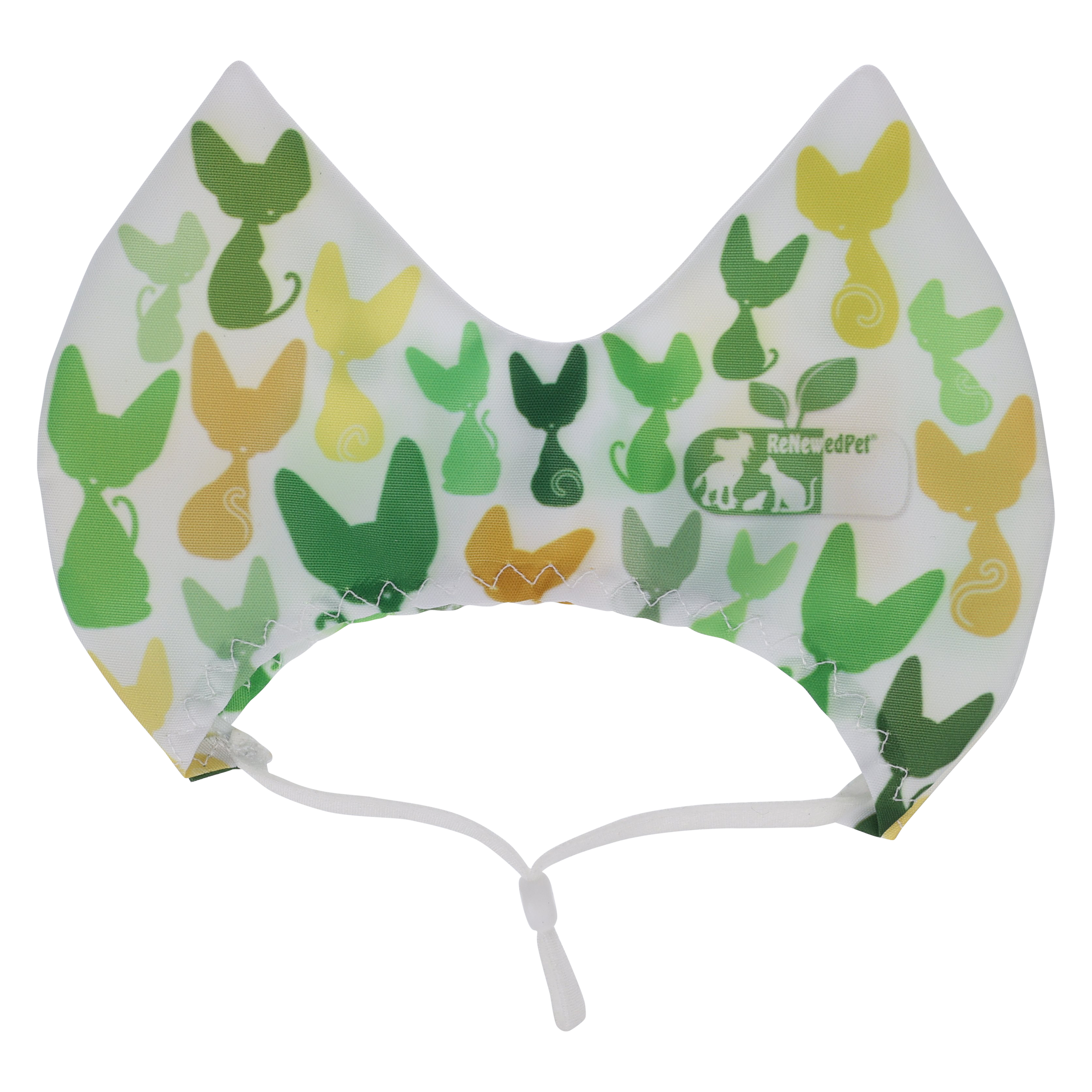 4-ALL PETS SHOWER / EAR / SUN CAP! Medium Cat Print (5-15lbs.)