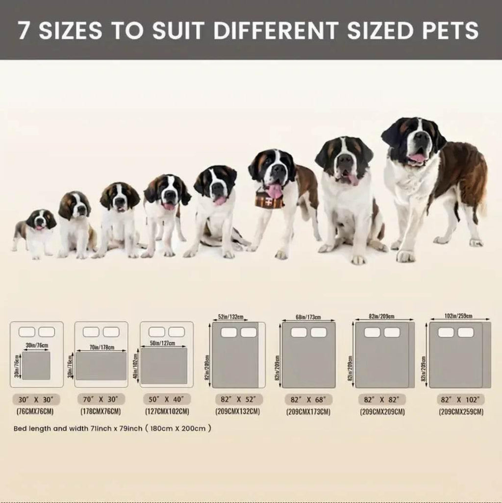 Waterproof Reversible Rainbow Pet Bed Cover