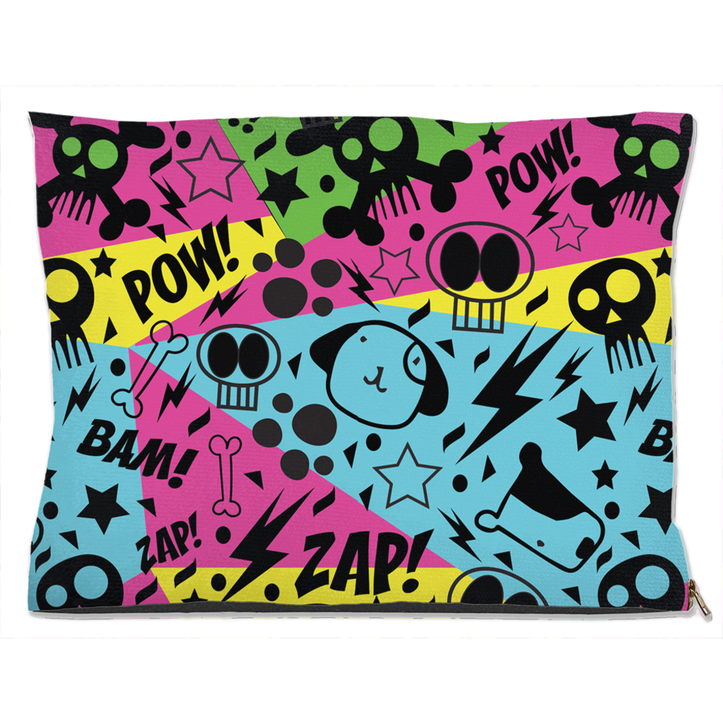 Graffiti Dog Bed Water Resistant 30x40 inch