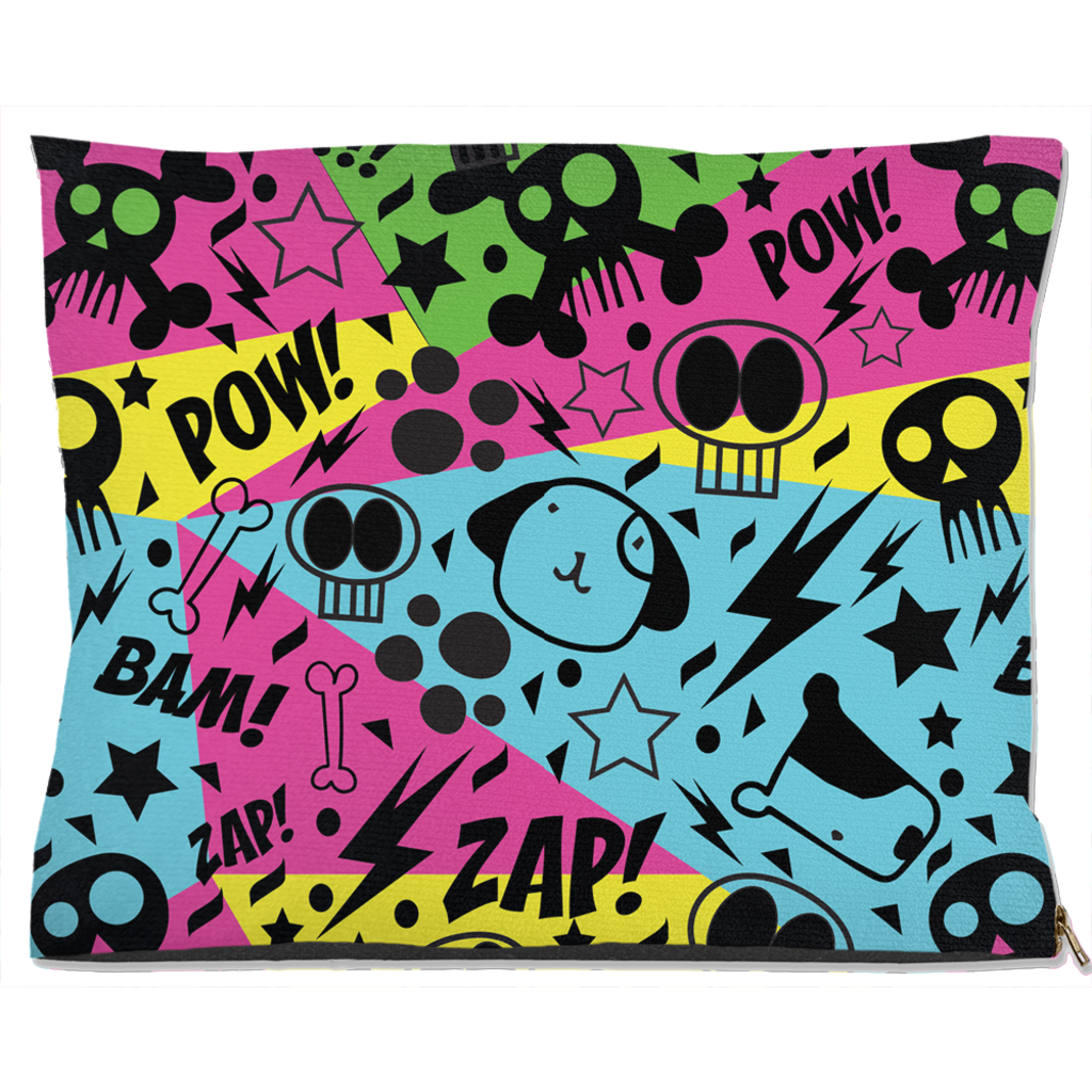 Graffiti Dog Bed Water Resistant 40x50 inch