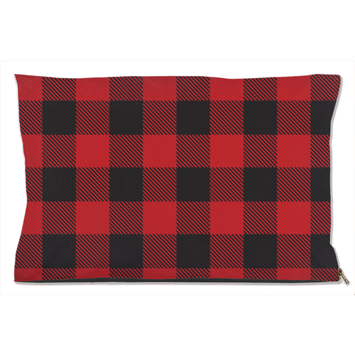 Buffalo Plaid Dog Bed Water Resistant 18x28 inch