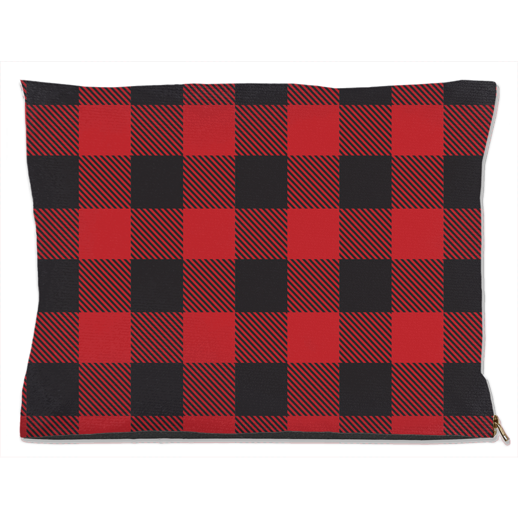Buffalo Plaid Dog Bed Water Resistant 30x40 inch