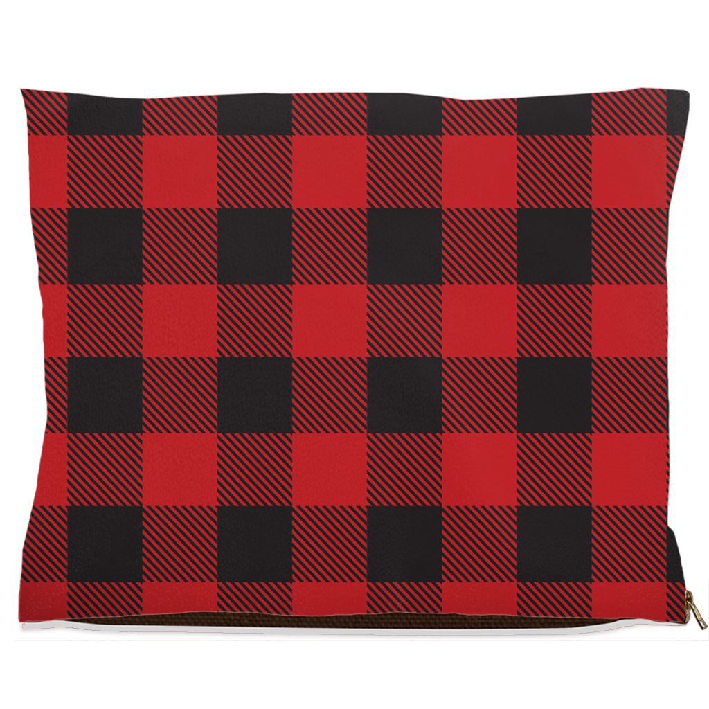 Buffalo Plaid Dog Bed Fleece 40x50 inch