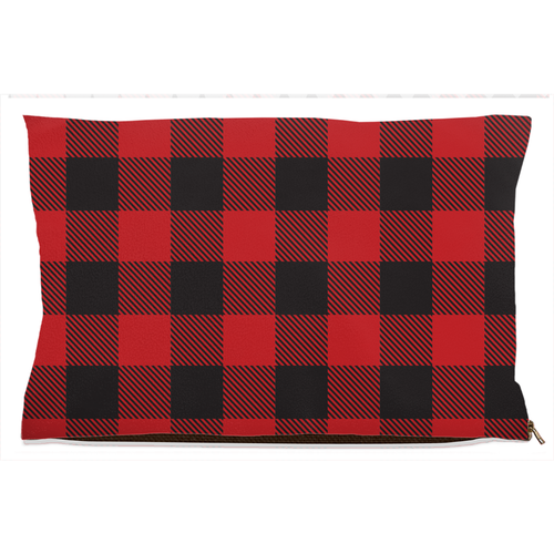 Buffalo Plaid Dog Bed Fleece 18x28 inch