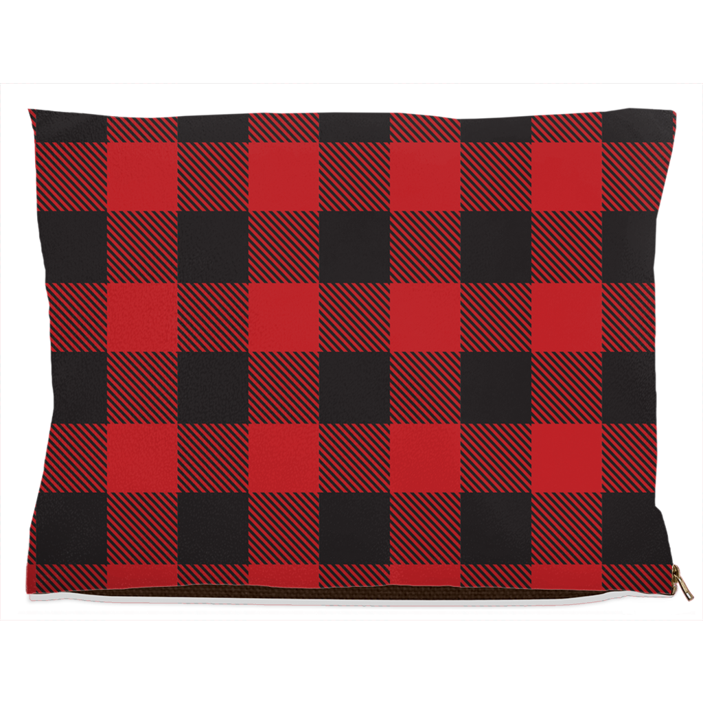 Buffalo Plaid Dog Bed Fleece 30x40 inch