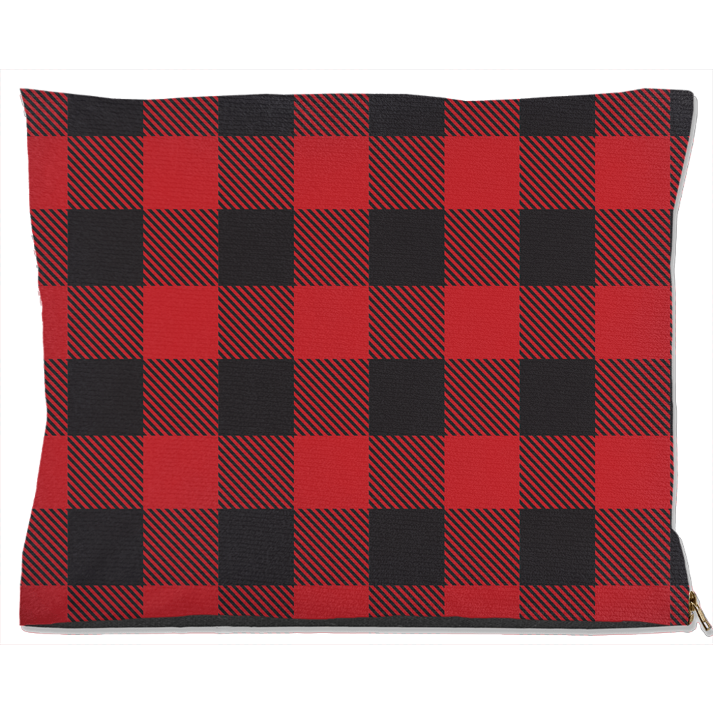 Buffalo Plaid Dog Bed Water Resistant 40x50 inch