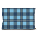 Plaid Blue Dog Bed