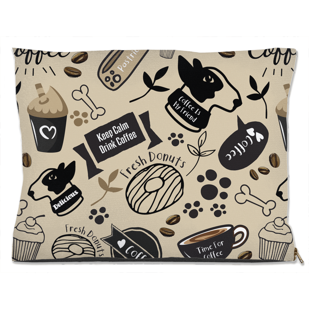 Caffeinated Canine Dog Bed Water Resistant 30x40 inch
