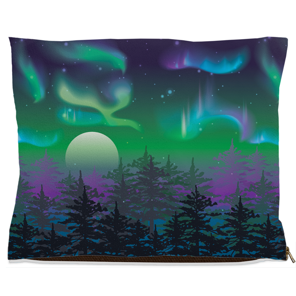 Northern Lights Dog Bed Fleece 40x50 inch
