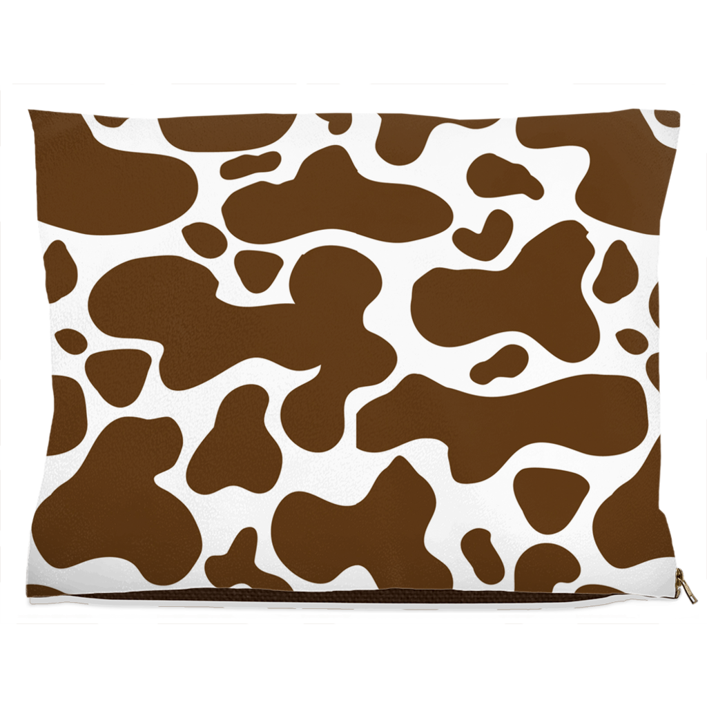 Cowhide Brown Dog Bed Fleece 30x40 inch