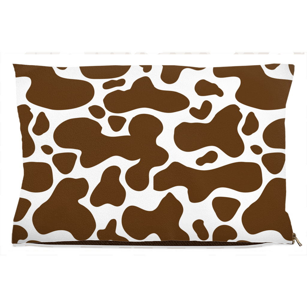 Cowhide Brown Dog Bed Fleece 18x28 inch