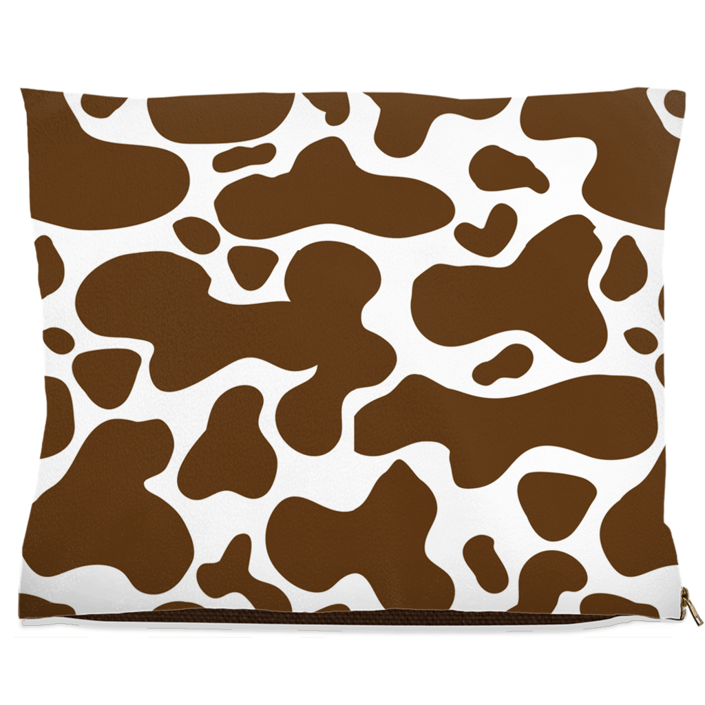 Cowhide Brown Dog Bed Fleece 40x50 inch