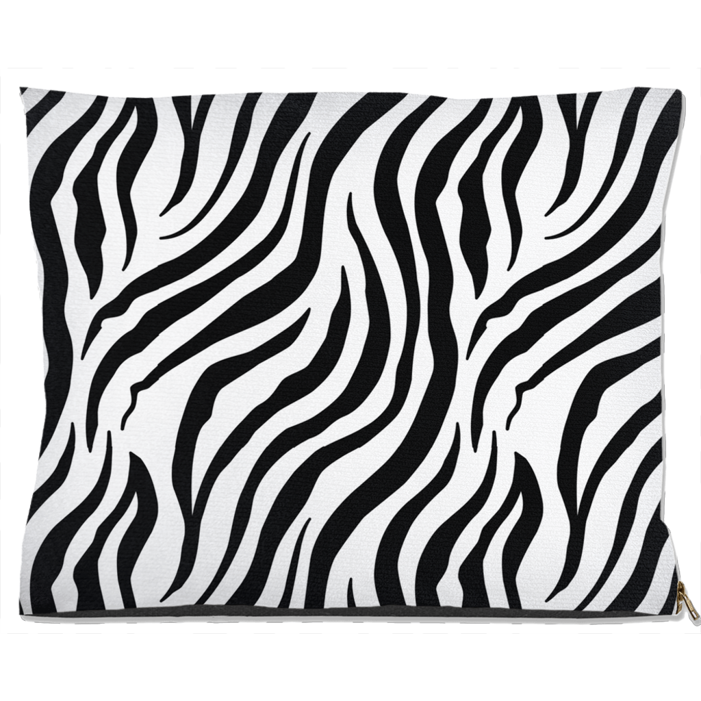 Zebra Print Dog Bed Water Resistant 40x50 inch