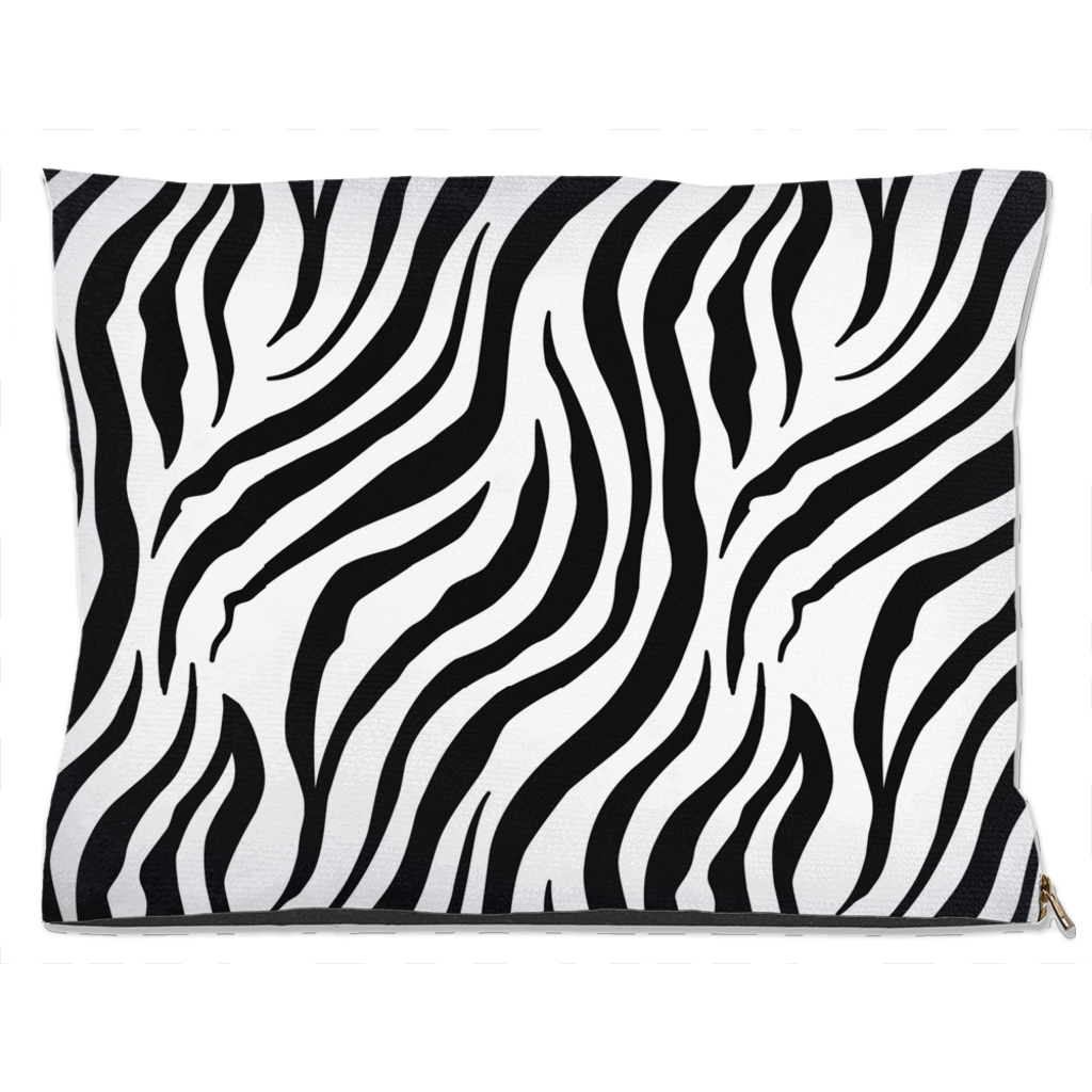 Zebra Print Dog Bed Water Resistant 30x40 inch