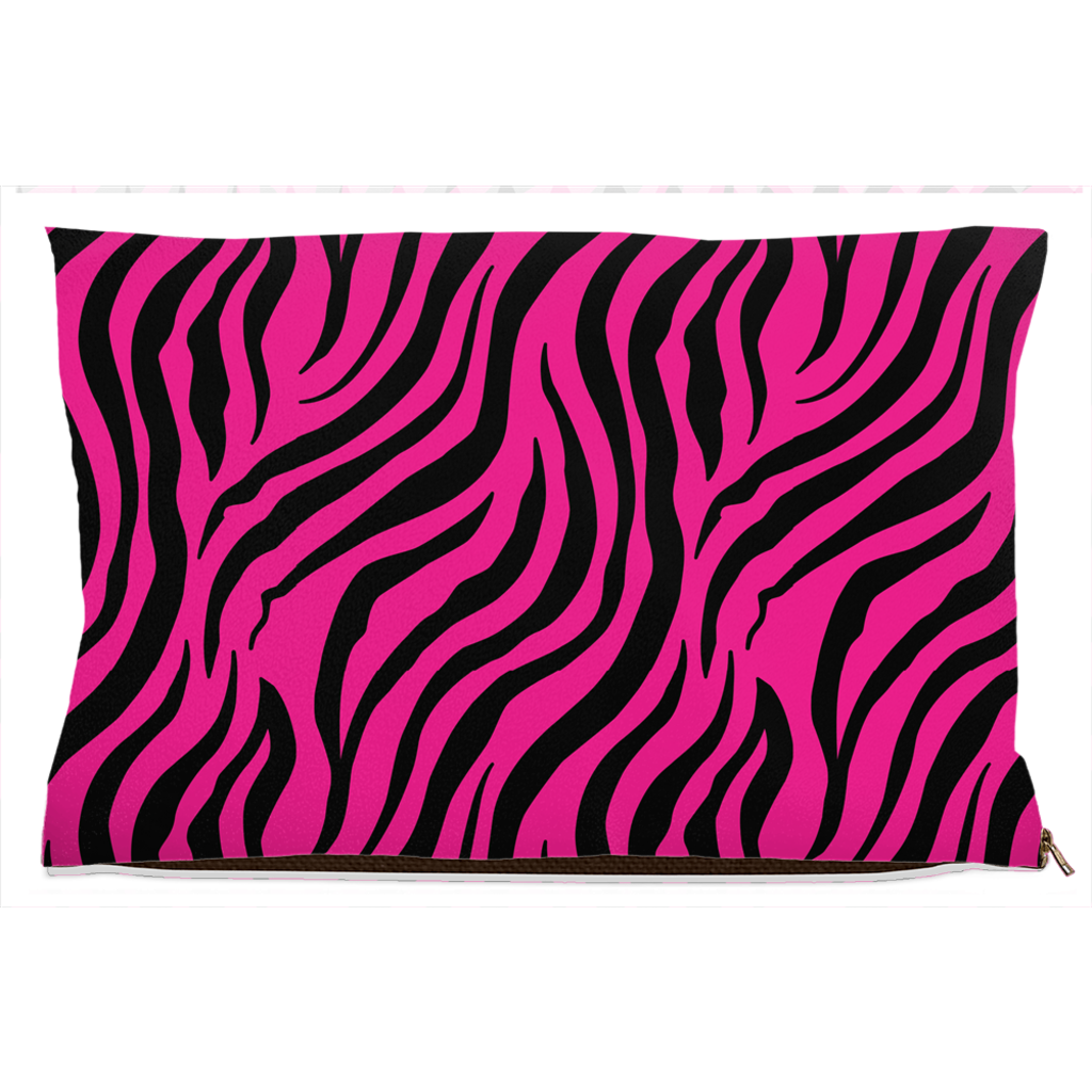 Zebra Pink Dog Bed Fleece 18x28 inch