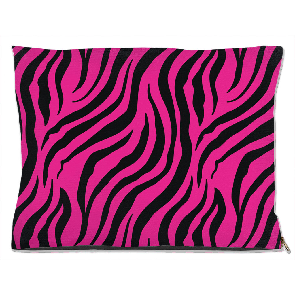 Zebra Pink Dog Bed Water Resistant 30x40 inch