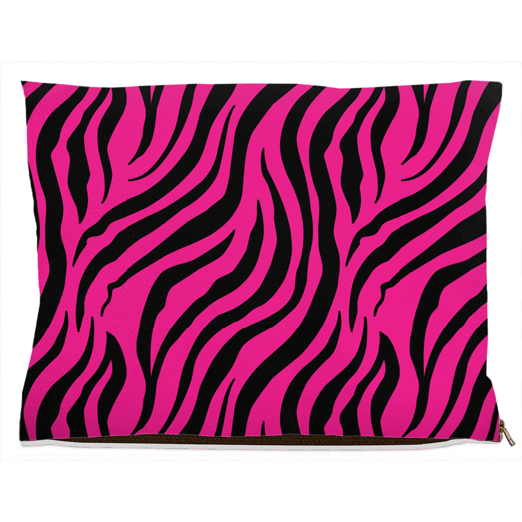 Zebra Pink Dog Bed Fleece 30x40 inch