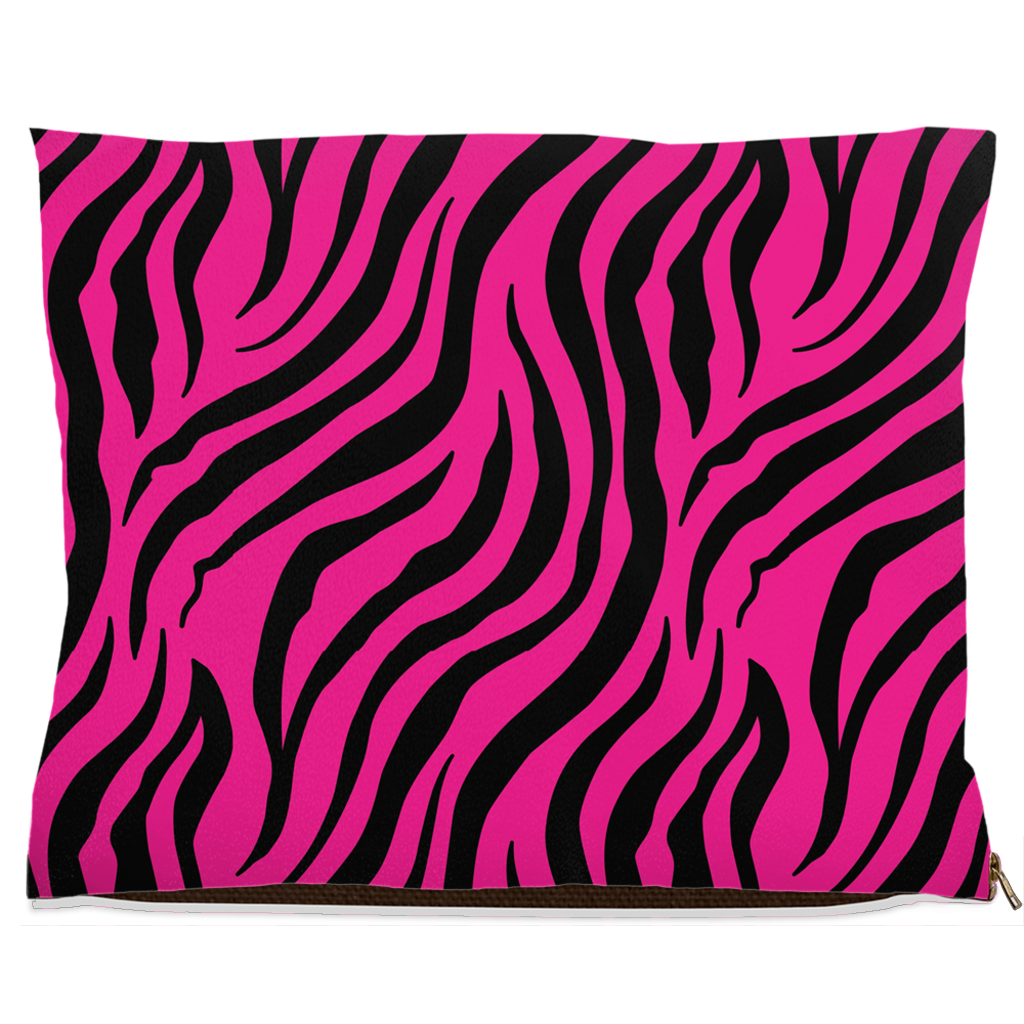 Zebra Pink Dog Bed Fleece 40x50 inch