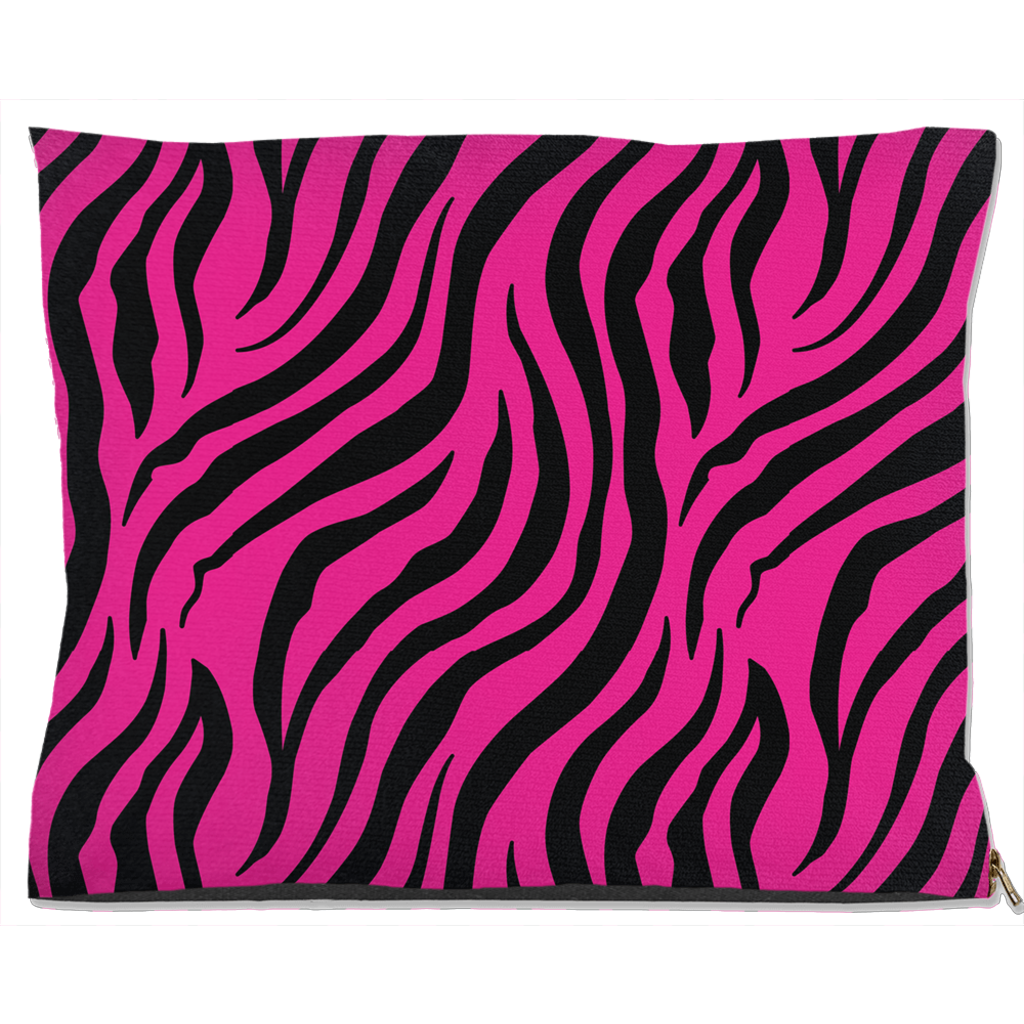 Zebra Pink Dog Bed Water Resistant 40x50 inch