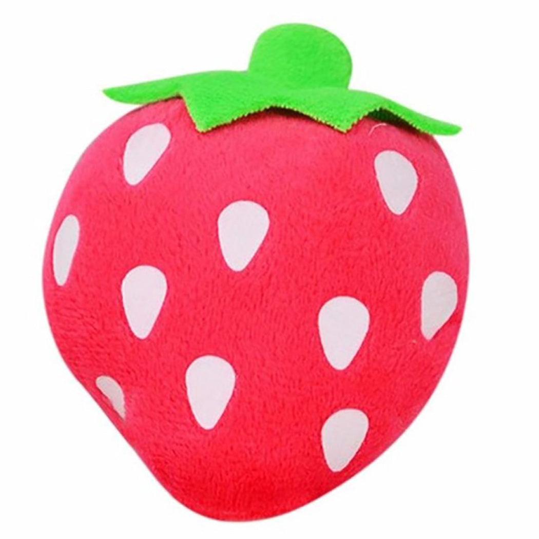 Gooddog, Dog, Plush Vocal Toys, Fruits, Cartoons, Pets, Cats, Toys, Pet Supplies Strawberry