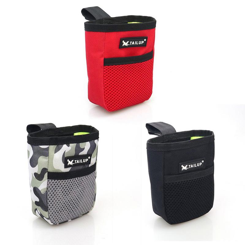 Dog Training Treat Pouch Mini Bag – 600D Oxford Cloth | Black, Red & Camo