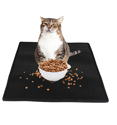 Cat Litter Pad Honeycomb Black