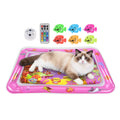 Cat Water Mat with Floating Fish & LED Lights Pink