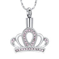 Princess Crown Cremation Necklace Pendant