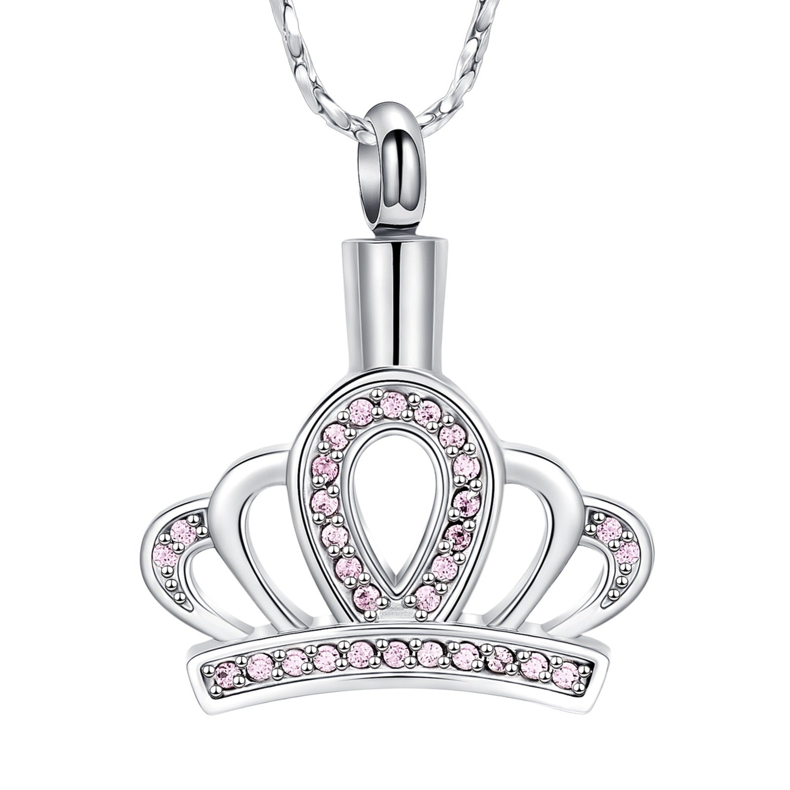 Princess Crown Cremation Necklace Pendant