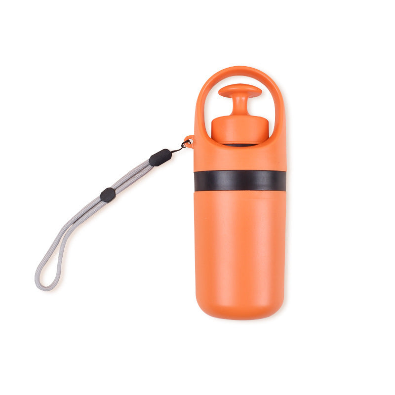 Portable Lightweight Dog Pooper Scooper With Built-in Poop Bag Dispenser Eight-claw Shovel For Pet Toilet Picker Pet Products Orange