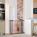 Extendable Safety Gate for Baby and Pet Brown