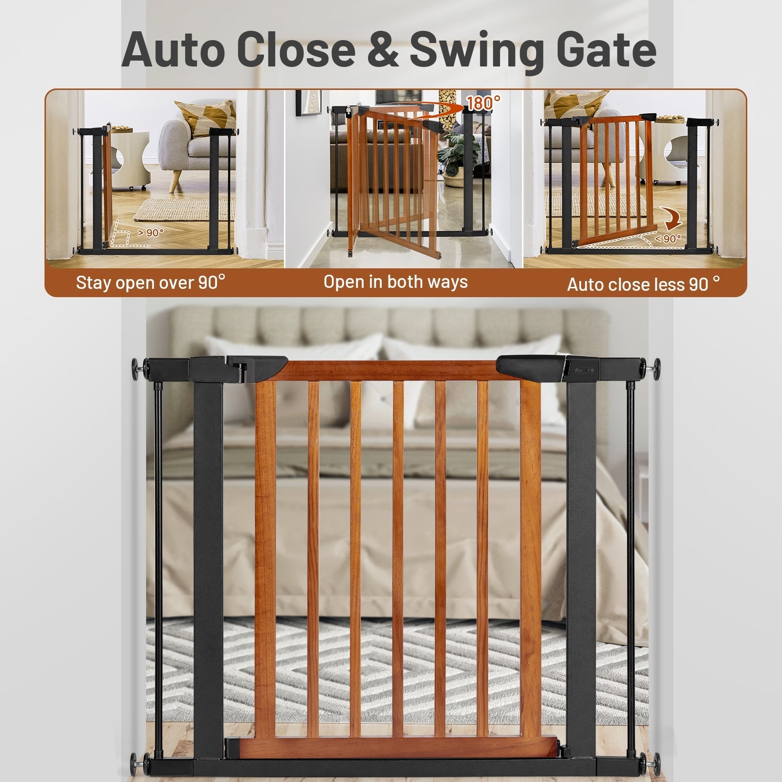 Extendable Safety Gate for Baby and Pet
