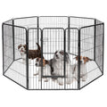 8 Metal Panel Heavy Duty Pet Playpen Dog Fence with Door 48 Inches