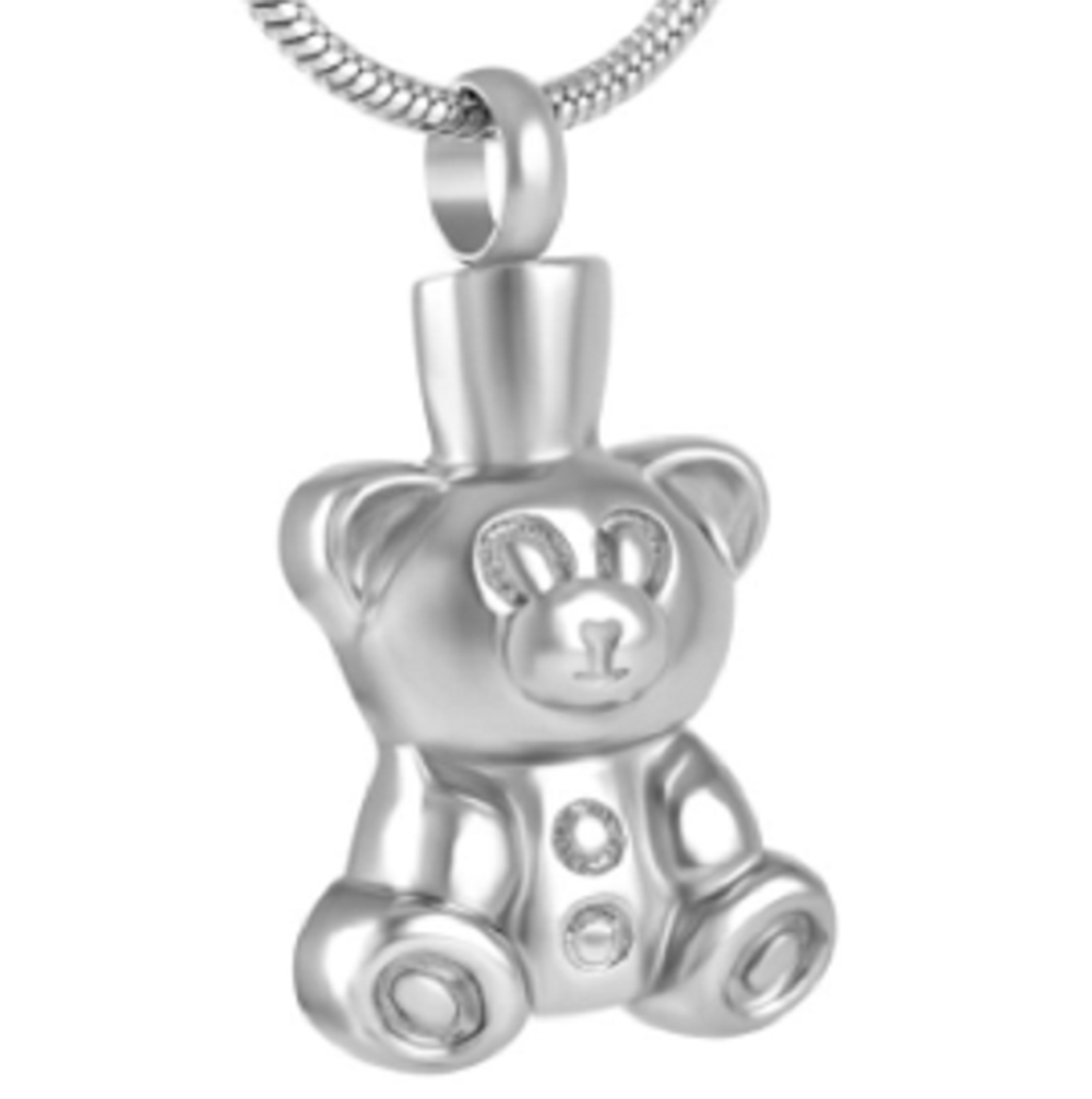 Teddy Bear Ashes Necklace Pendant