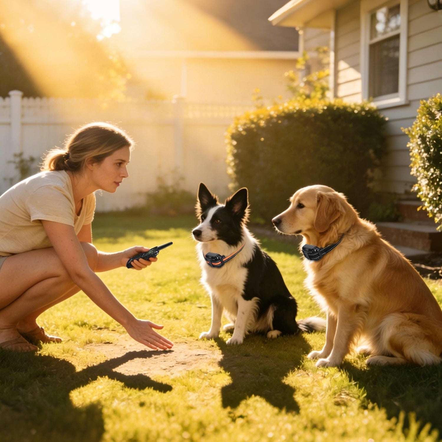 Rechargeable Dog Training Collar with Remote – 875 Yard Range