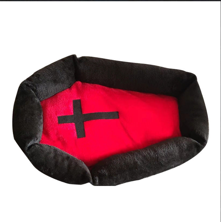 Halloween Pet Bed — Spooky Cozy Bed for Dogs & Cats 62x44x12CM