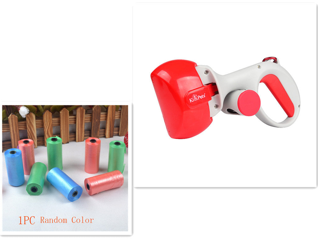 Automatic Portable Toilet When Pets Go Out Red and trash bags S
