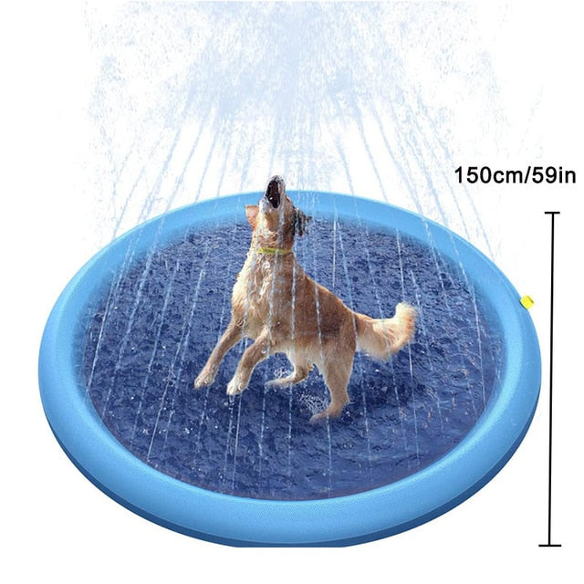 Pet Dog Sprinkler Pad Play Cooling Mat 150cm (59in)