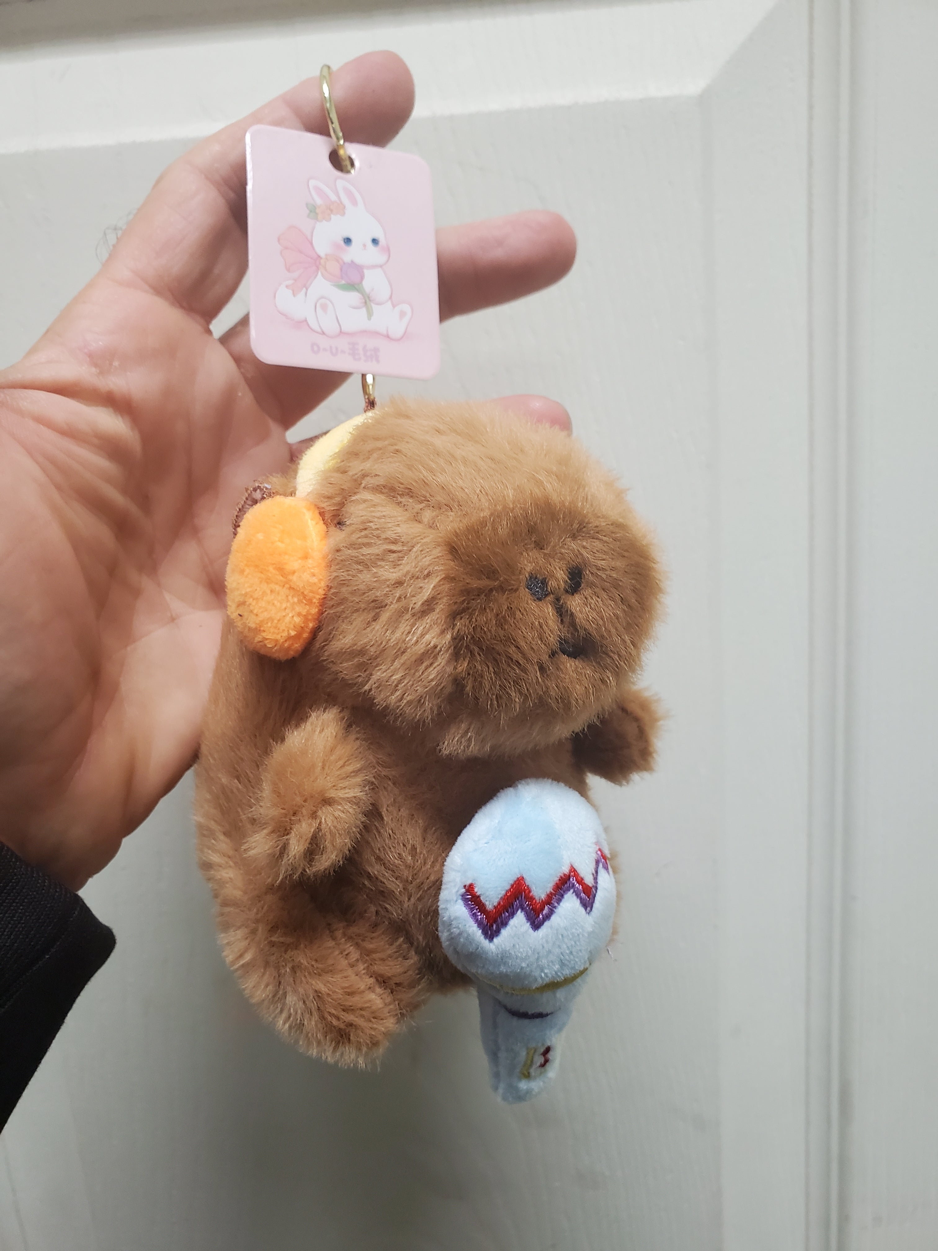 Capybara Stuffed Animals w/keychain Karaoke