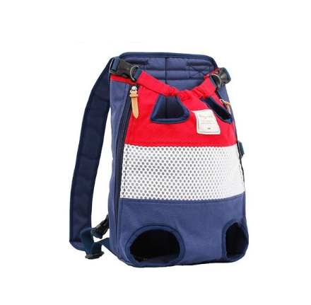Cat Dog Carrier Front Backpack Red and blue