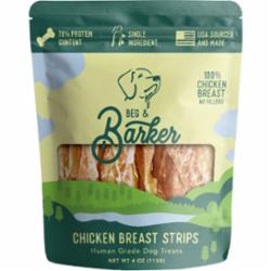 Chicken Jerky Strips Dog Treats, 4oz Chicken Breast