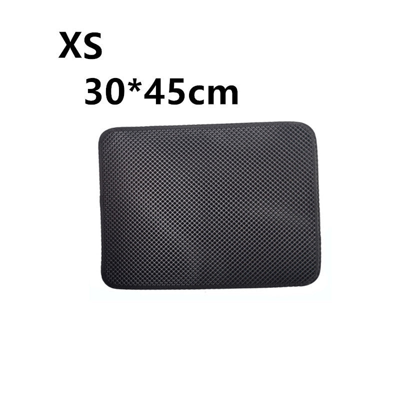 Double Layer Litter Cat Bed Pads Pet Cat Litter Mat Trapping Pets Litter Box Mat Pet Product Bed For Cats House Clean Mat XS Black