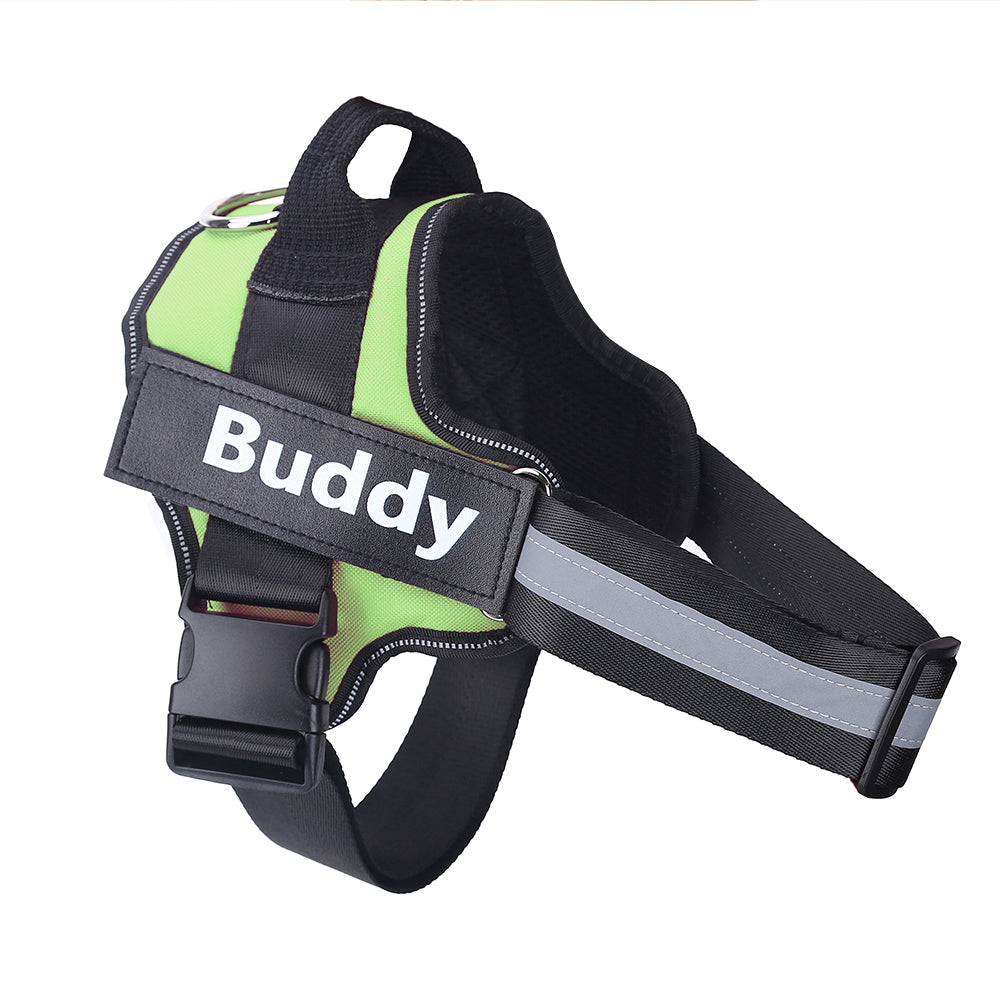 Personalized Dog Harness – No-Pull, Reflective & Adjustable Vest | XS–XXL Green
